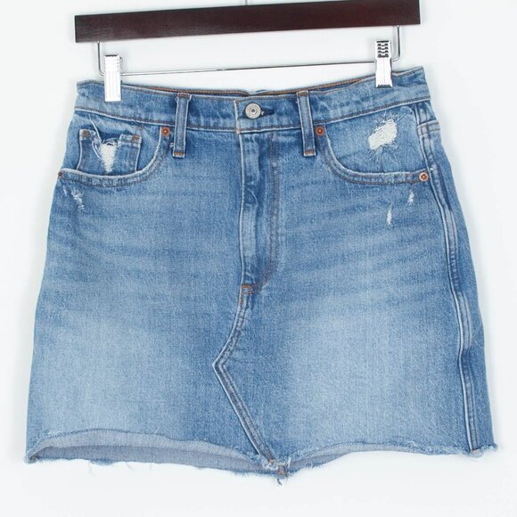 Abercrombie & Fitch Dresses & Skirts - Abercrombie & Fitch Ultra High Rise Distressed Skirt Womens Size 28/6